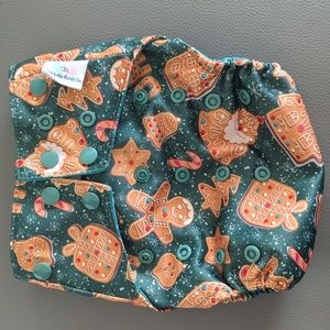 Two Little Hands Gingerbread Men Cloth Diaper